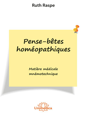 cover image of Pense-bêtes homéopathiques